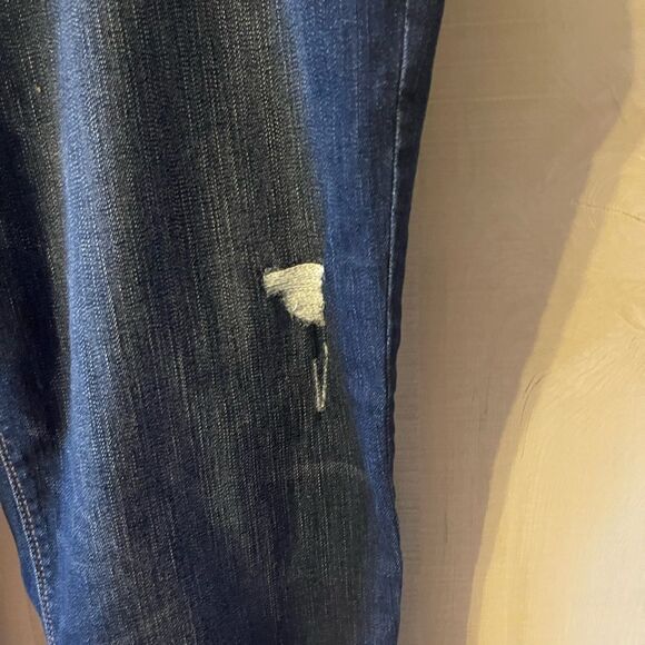 White House Black Market slim crop jeans distressed,‎ size 14 - Picture 5 of 13